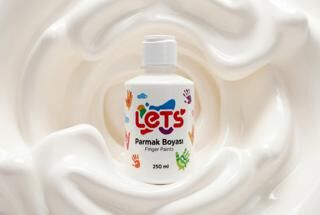 Let`s Parmak Boyası Beyaz 250 ml - 1