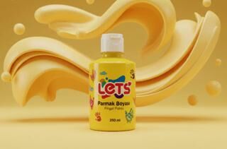 Let`s Parmak Boyası Sarı 250 ml - 1
