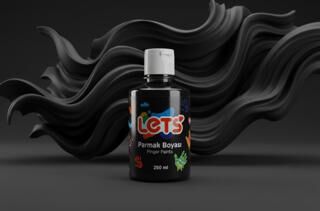 Let`s Parmak Boyası Siyah 250 ml - 1
