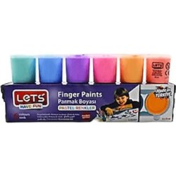 Lets Parmak Boyası Pastel Renkler 6 Renk- L-5500P - Lets