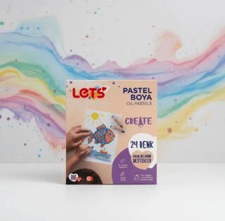 Let`s Pastel Boya 24 Renk Kutulu - 1