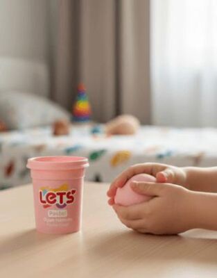 Let`s Pastel Oyun Hamuru Pembe 110g - 1