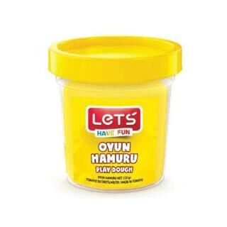 Lets Tek Renk Oyun Hamuru 115Gr Neon Sarı - 1