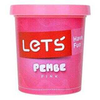 Lets Tek Renk Oyun Hamuru Neon Pembe 150 Gr - L840 - Lets