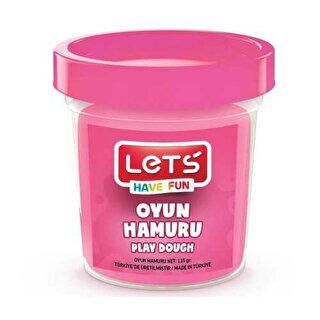LETS Tek Renk Oyun Hamuru Pembe 110 g - 1