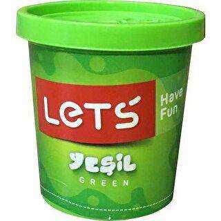 Lets Oyun Hamuru Tek Renk Yeşil 150 Gr - Lets