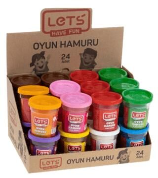 Lets tekrenk 24 lü oyun hamuru stand L-844024 - 1