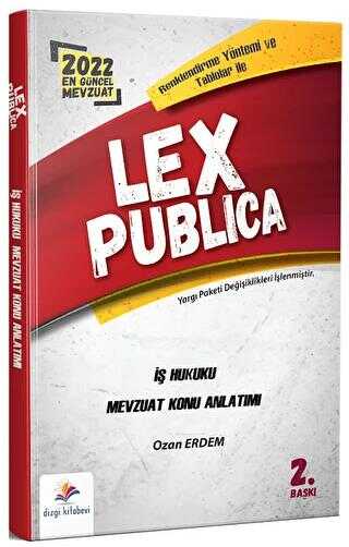 Lex Publica İş Hukuku Adli Hakimlik Mevzuat Konu Anlatımı