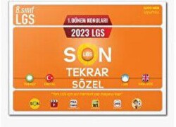 Tonguç Akademi LGS 1. Dönem Sözel Son Tekrar - Tonguç Akademi