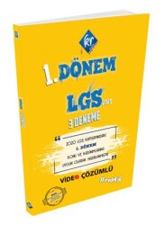 LGS 1.Dönem 3`lü Deneme - KR Akademi Yayınları