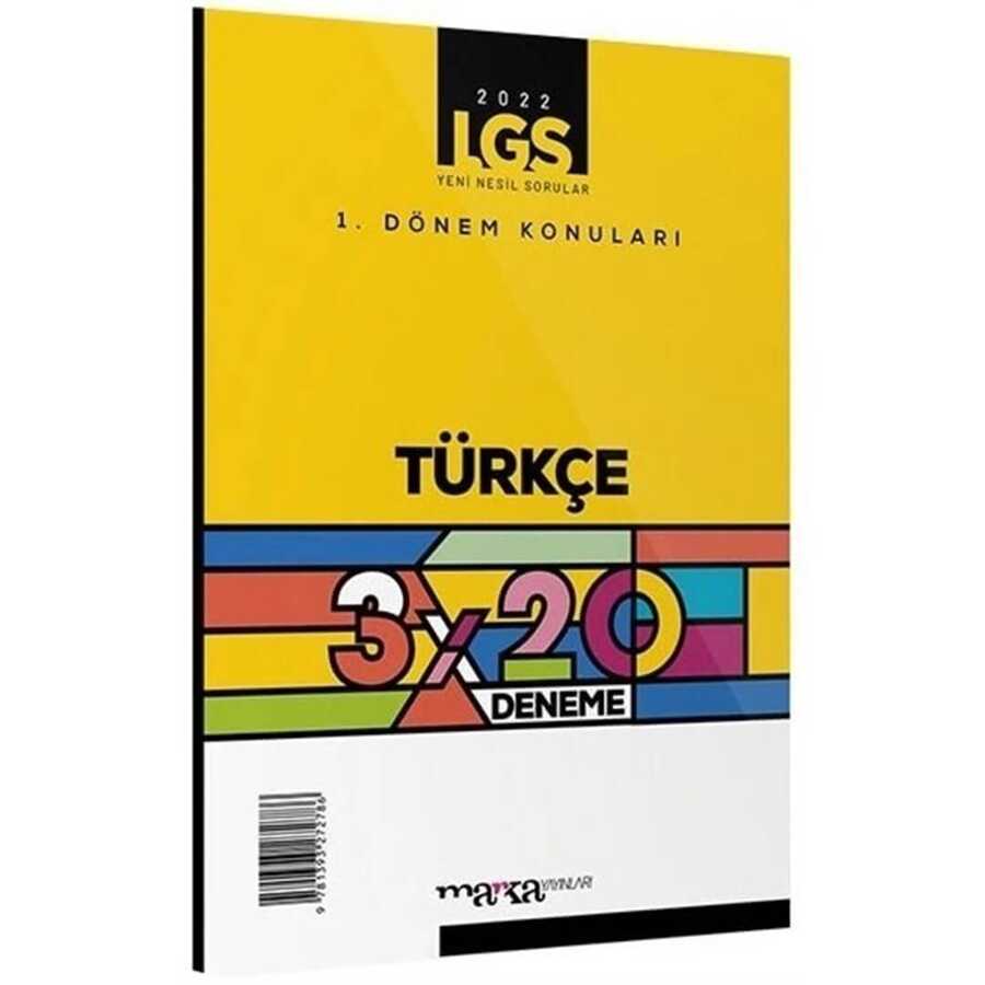 2022 LGS Türkçe 1. Dönem Konularına Göre 3x20 Deneme