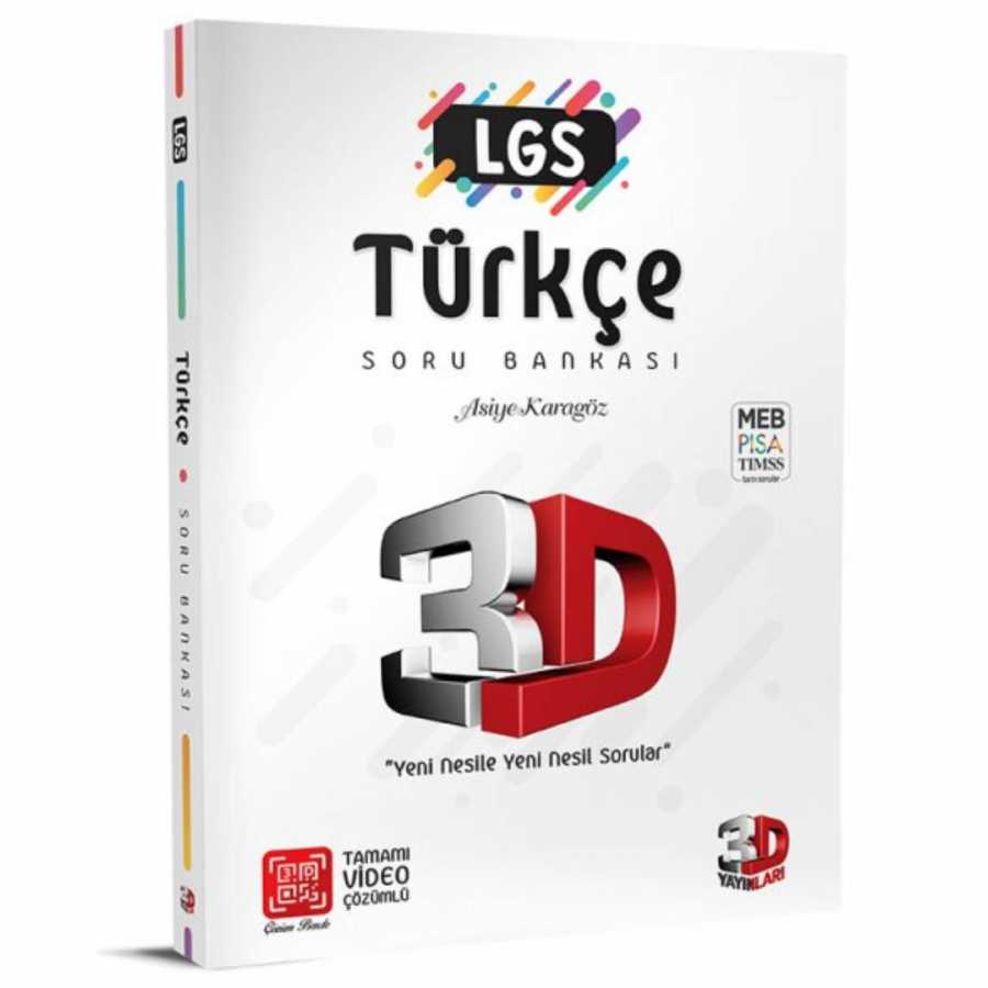 3D Yayınları LGS 3D Türkçe Soru Bankası Tamamı Video Çözümlü