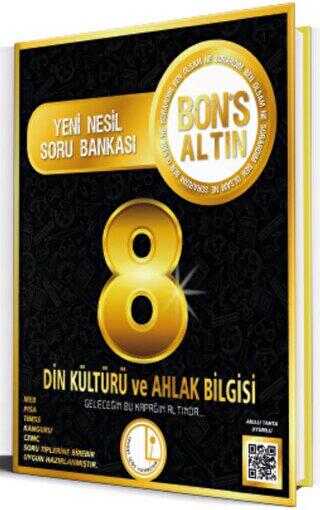 Bons Yayınları Levent İçöz 8. Sınıf Din Kültürü ve Ahlak Bilgisi Bons Altın Soru Bankası