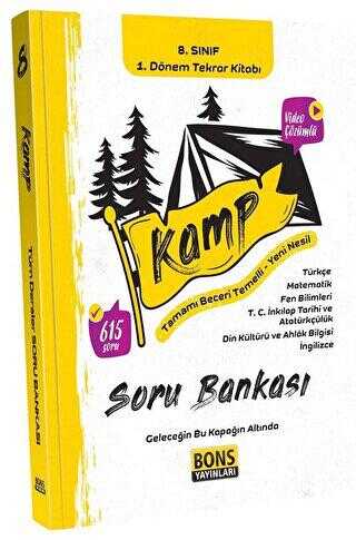 Bons Yayınları 8. Sınıf 1. Dönem Kamp Tekrar Kitabı Soru Bankası