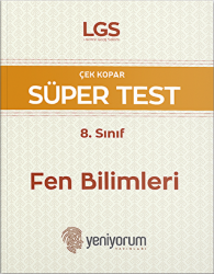 LGS Çek Kopar Süper Test 8. Sınıf Fen Bilimleri - Yeniyorum Yayınları