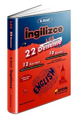 Aydın Yayınları LGS 8. Sınıf İngilizce 22 Deneme - 1