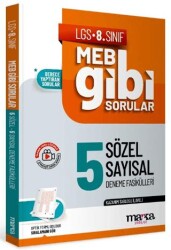 LGS 8. Sınıf MEB Gibi Sorular Fasiküller Halinde 5 Sözel ve Sayısal Deneme - Marka Yayınları