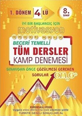 Omage Yayınları 8. Sınıf Omage Motivasyon Tüm Dersler 4`lü Kamp Denemesi 1. Dönem - 1