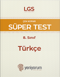 LGS Çek Kopar Süper Test 8. Sınıf Türkçe - Yeniyorum Yayınları