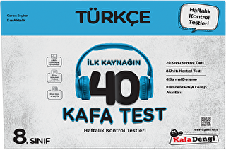 8. Sınıf Türkçe İlk Kaynağın 40 Kafa Test - 1