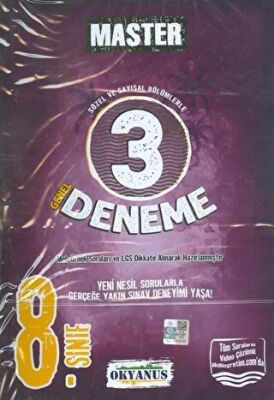 Okyanus Yayınları 8. Sınıf Master 3 Deneme - 1