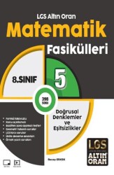 LGS Altın Oran Matematik Fasikülleri 5 Doğrusal Denklemler ve Eşitsizlikler - Palme Yayınları