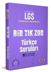 Data Yayınları LGS Bir Tık Zor Türkçe Soruları - Data Yayınları