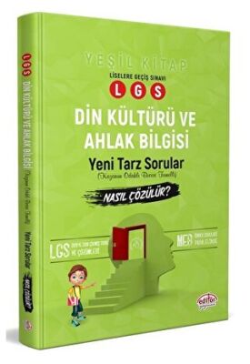 LGS Din Kültürü ve Ahlak Bilgisi Yeni Tarz Mantık Muhakeme Soruları Nasıl Çözülür Yeşil Kitap kapağı