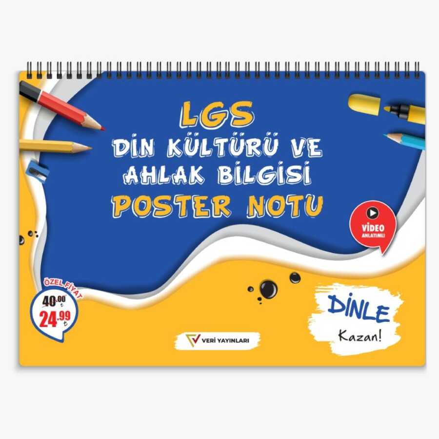 LGS Din Kültürü ve Ahlak Bilgisi Poster Notu