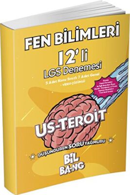Ünlü Yayınları 8. Sınıf LGS Fen Bilimleri Us Teroit 12`li Deneme - 1