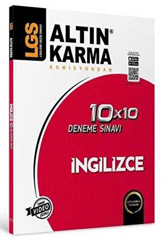 Altınkarma LGS 8. Sınıf  İngilizce  10x10 Branş Deneme - 1