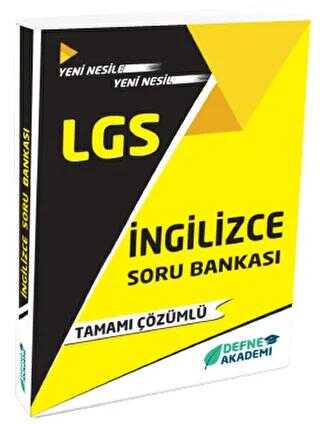 Defne Akademi Yayıncılık LGS İngilizce Soru Bankası Çözümlü Defne Akademi Yayınları
