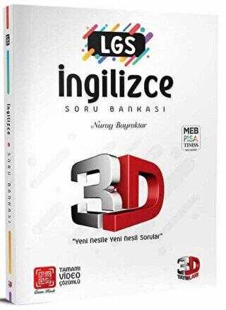3D Yayınları LGS 3D İngilizce Soru Bankası