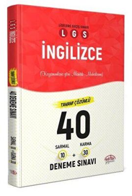 Editör Yayınevi LGS İngilizce 40 Branş Denemesi Nasıl Çözülür - 1
