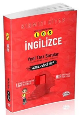 LGS İngilizce Yeni Tarz Mantık Muhakeme Nasıl Çözülür Kırmızı Kitap kapağı