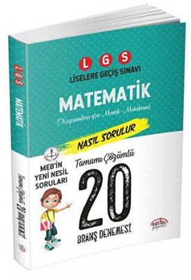 Editör Yayınevi LGS Matematik Nasıl Çözülür 20 Branş Denemesi - 1