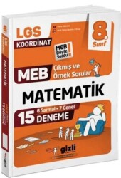LGS MEB Çıkmış ve Örnek Sorular Matematik 15’li Deneme - Gizli Yayınları