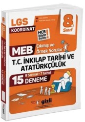 LGS MEB Çıkmış ve Örnek Sorular T.C. İnkılap Tarihi ve Atatürkçülük 15’li Deneme - Gizli Yayınları