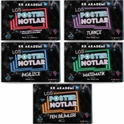 2026 LGS Poster Notlar Seti 5 Kitap Takım - KR Akademi Yayınları