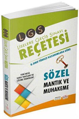 Editör Yayınevi LGS Reçetesi 8. Sınıf Sözel Mantık ve Muhakeme - 1