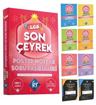 KR Akademi Yayınları LGS Son Çeyrek Poster Notlar Soru Fasikülleri 4. Çeyrek
