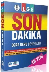 8 Sınıf LGS Son Dakika Ders Ders Denemeler - Yanıt Yayınları