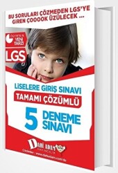 Dahi Adam Yayıncılık LGS Tamamı Çözümlü 5 Deneme - Dahi Adam Yayıncılık