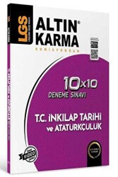 Altınkarma LGS 8. Sınıf  T.C. İnkilap Tarihi ve Atatürkçülük  10x10 Branş Deneme - Altın Karma Yayınları - Bayilik