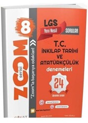 Günay Yayınları LGS T.C İnkılap Tarihi ve Atatürkçülük 24 Deneme Yeni Nesil Sorular Zoom Serisi - Günay Yayınları