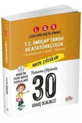 LGS T. C. İnkılap Tarihi ve Atatürkçülük Tamamı Çözümlü 30 Branş Denemesi - Editör Yayınevi