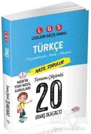 LGS Türkçe Tamamı Çözümlü 20 Branş Denemesi