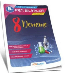 ONburda Yayınları LGS`ye Hazırlık Fen Bilimleri Denemeleri 8`li - Onburda Yayınları