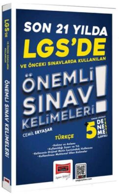 LGS`de Son 21 Yılda Çıkan Önemli Türkçe Sınav Kelimeleri - 1