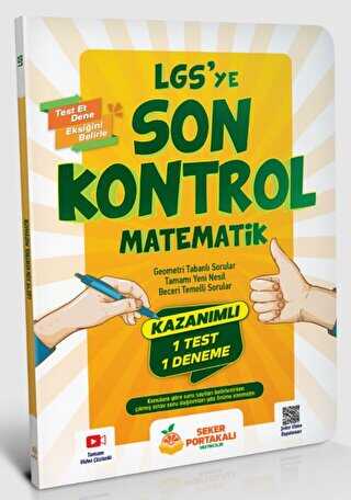 Şeker Portakalı Yayıncılık LGS`ye Son Kontrol Matematik